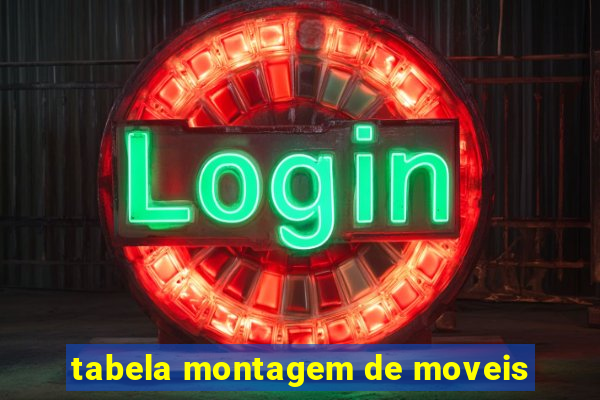 tabela montagem de moveis